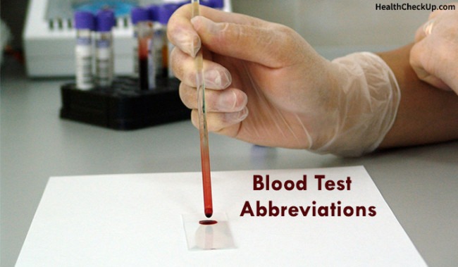 21 Types of Blood Tests with Abbreviations | Health Checkup