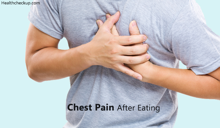 causes for chest pain after eating and treatment for chest pain